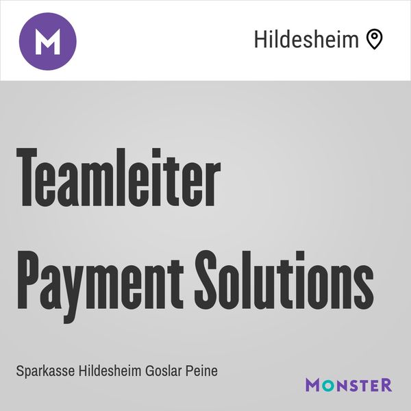 Teamleiter Payment Solutions